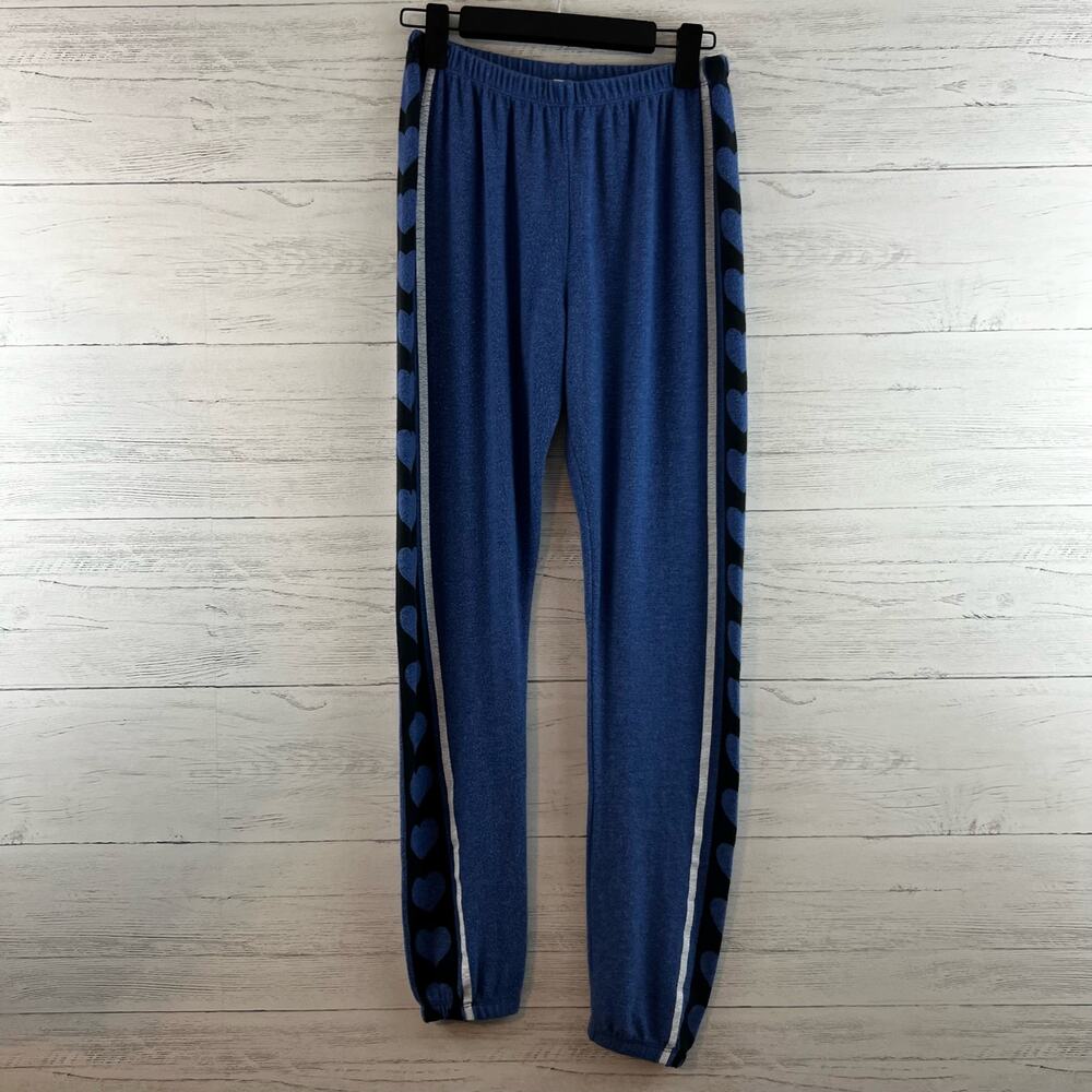 Wildfox Blue Hearts Desire Jogger Sweat Pants Size‎ S